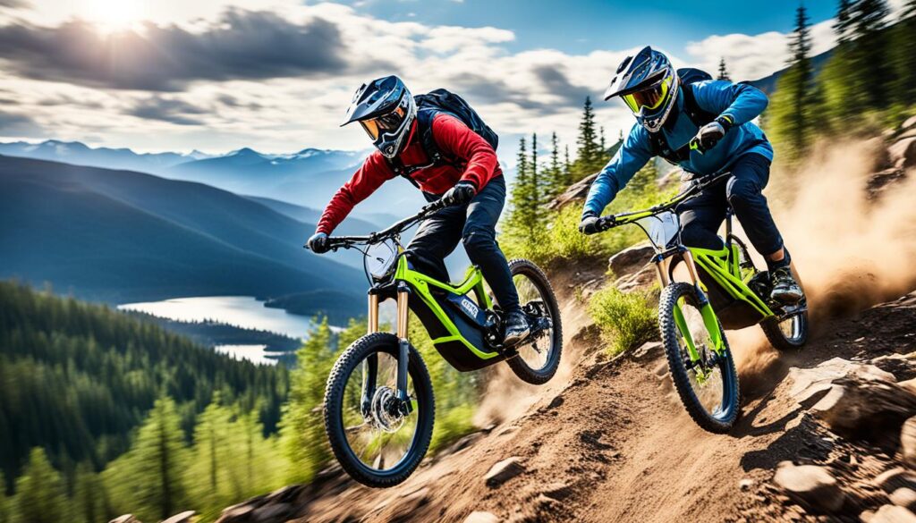 Riding rhythm and flow on electric dirt bike trails