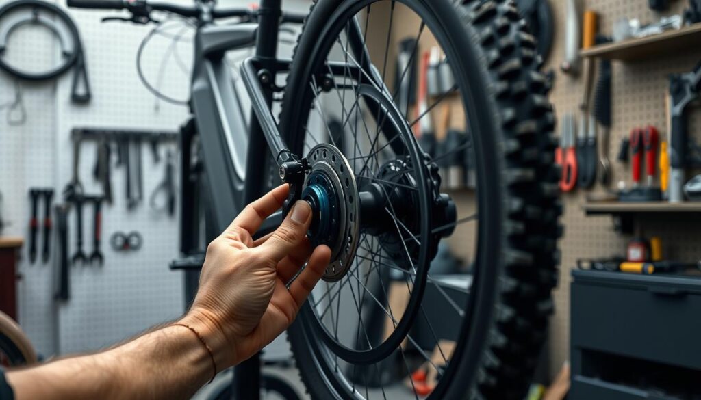 Electric bike brake maintenance